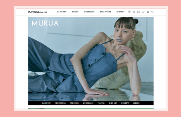 20代女性の可愛い清楚系ファッションMURUA（ムルーア）ホームページ